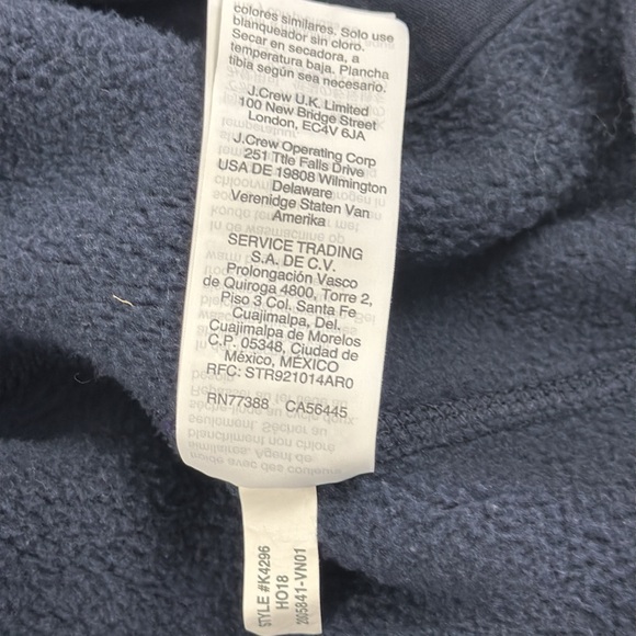 J. Crew blue jacket with hood Size L - Picture 9 of 9